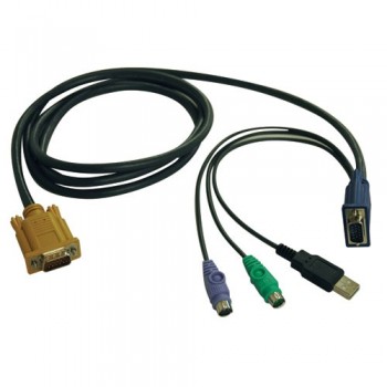 Tripp Lite Cable Combinado para Multiplexores KVM, USB/PS2, 3 Metros - Envío Gratis