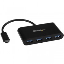 StarTech.com Hub Concentrador USB-C 3.0, USB-C Macho - 4x USB A Hembra, 5000 Mbit/s, Negro - Envío Gratis