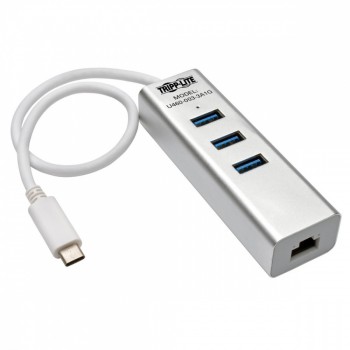 Tripp Lite Hub USB C Macho - 3x USB A Hembra, 5000Mbit/s, Plata - Envío Gratis