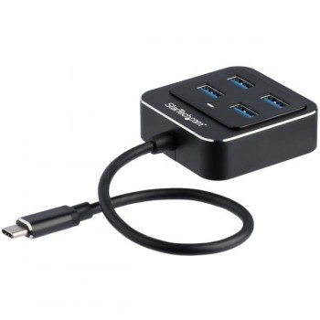 StarTech.com Hub USB-C de 4 Puertos, 10.000 Mbit/s, Negro - Envío Gratis