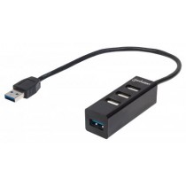 Manhattan Hub USB A 3.0 de 4 Puertos, 5000 Mbit/s, Negro - Envío Gratis