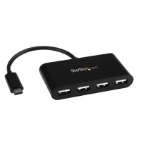 StarTech.com Hub Concentrador USB-C, 4 Puertos USB 2.0, 480 Mbit/s, Negro - Envío Gratis