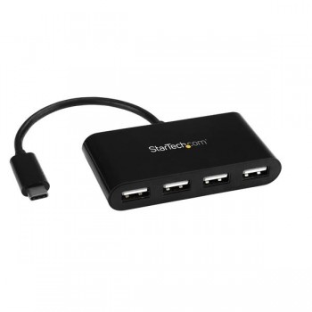 StarTech.com Hub Concentrador USB-C, 4 Puertos USB 2.0, 480 Mbit/s, Negro - Envío Gratis