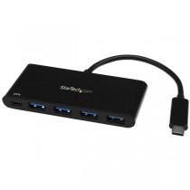 StarTech.com Hub USB C 3.0 Macho - 4x USB A Hembra con PD Entrega de Potencia, 5000 Mbit/s Negro - Envío Gratis