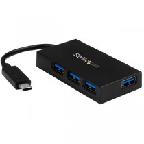 StarTech.com Hub USB C 3.0 Macho - 4x USB A 3.0 Hembra, 5000 Mbit/s, Negro - Envío Gratis