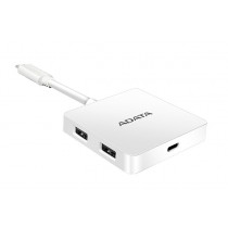 Adata Hub USB C 3.0 Macho - 4x USB A 3.0 Hembra, 5000 Mbit/s, Blanco - Envío Gratis