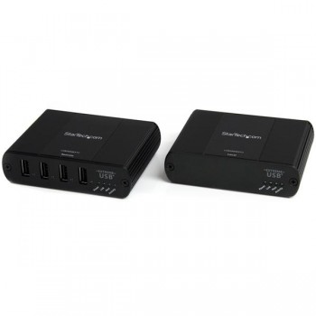 Startech.com Extensor USB 2.0 por Cable Cat5/6 Ethernet UTP, 4 Puertos - Envío Gratis