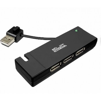 Klip Xtreme Hub KUH-400B USB 2.0 de 4 Puertos, 480 Mbit/s, Negro - Envío Gratis