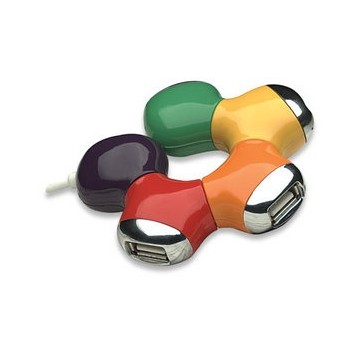 Manhattan Hub Flexible USB 2.0 de 4 Puertos, 480 Mbit/s, Diseño Flor Multicolor - Envío Gratis