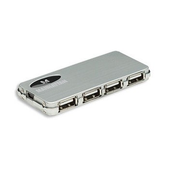 Manhattan Micro Hub Hi-Speed USB 2.0 de 4 Puertos, 480 Mbit/s - Envío Gratis