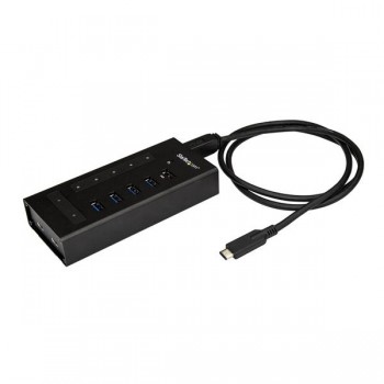 StarTech.com Hub Concentrador USB A 3.0 Macho - 5x USB A/ 2x USB Tipo C Hembra, 5000 Mbit/s, Negro - Envío Gratis