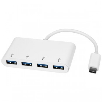 StarTech.com Hub USB 3.0 de 4 Puertos, USB-C Macho - 4x USB A Hembra, 5000 Mbit/s, Blanco - Envío Gratis