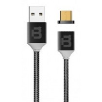 Blackpcs Cable USB A Macho - Micro-USB Macho Magnetico, 1 Metro, Negro - Envío Gratis