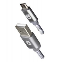 Blackpcs Cable USB A Macho - Micro-USB Macho, 3 Metros, Gris - Envío Gratis