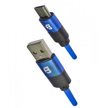 Blackpcs CABMP-2 Cable USB A Macho - Micro USB B Macho, 1 Metro, Azul - Envío Gratis