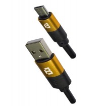 Blackpcs Cable USB A Macho - Micro-USB B Macho, 1 Metro, Negro/Oro - Envío Gratis