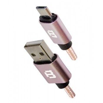 Blackpcs Cable USB A Macho - Micro-USB B Macho, 1 Metro, Rosa - Envío Gratis