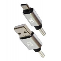 Blackpcs Cable USB A Macho - Micro-USB B Macho, 1 Metro, Blanco - Envío Gratis