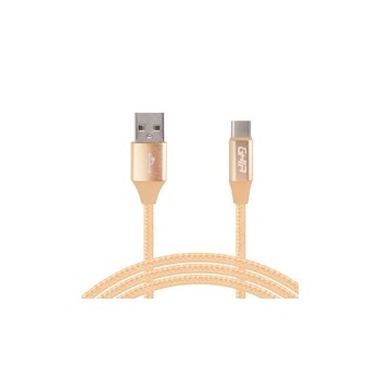 Ghia Cable USB A Macho - USB C Macho, 1 Metro, Dorado - Envío Gratis