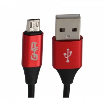 Ghia Cable USB A Macho - Micro-USB B Macho, 1 Metro, Negro/Rojo - Envío Gratis