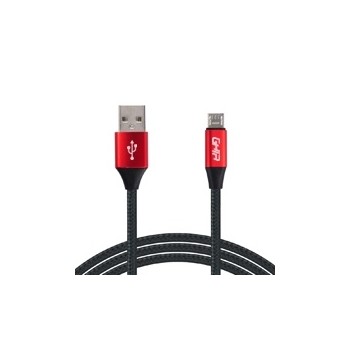 Ghia Cable USB A Macho - Lightning Macho, 1 Metro, Negro/Rojo - Envío Gratis