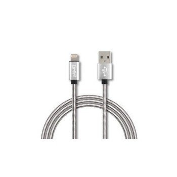 Ghia Cable USB A Macho - Lightning Macho, 1 Metro, Plata - Envío Gratis