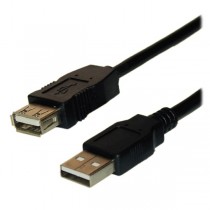 X-Case Cable USB A Macho - USB A Hembra, 3 Metros, Negro - Envío Gratis