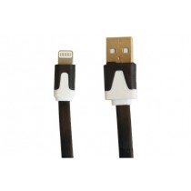 OvalTech Cable USB Macho - Lightning Macho, 2 Metros, Negro - Envío Gratis