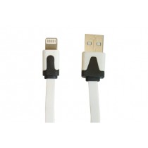 OvalTech Cable USB Macho - Lightning Macho, 2 Metros, Blanco - Envío Gratis