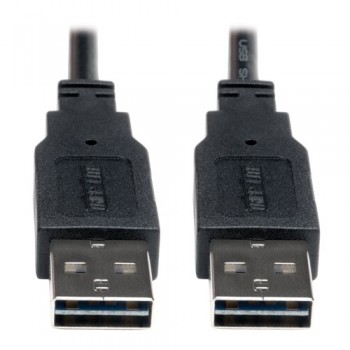 Tripp Lite Cable USB A Reversible Macho - USB A Reversible Macho, 3.05 Metros, Negro - Envío Gratis