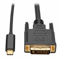 Tripp Lite Cable USB C Macho - DVI-D Macho, 1.8 Metros, Compatible con Thunderbolt 3, Negro - Envío Gratis