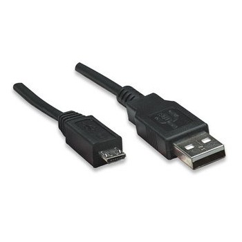 Manhattan Cable USB A Macho - micro USB B Macho, 50cm, Negro - Envío Gratis