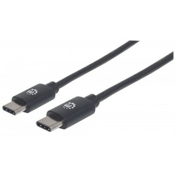 Manhattan Cable USB C Macho - USB C Macho, 3 Metros, Negro - Envío Gratis