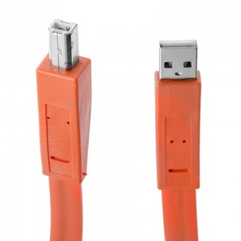 Vcom Cable USB A Macho - USB B Macho, 1.8 Metros, Naranja - Envío Gratis