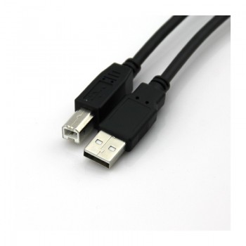 Vcom Cable USB A Macho - USB B Macho, 1.8 Metros, Negro - Envío Gratis