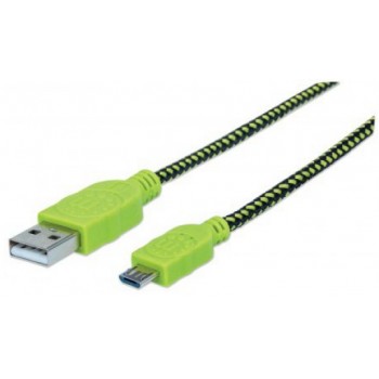 Manhattan Cable USB A Macho - USB B Macho, 1.8 Metros, Verde - Envío Gratis