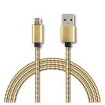 Ghia Cable USB A Macho - Micro-USB B Macho, 1 Metro, Dorado - Envío Gratis