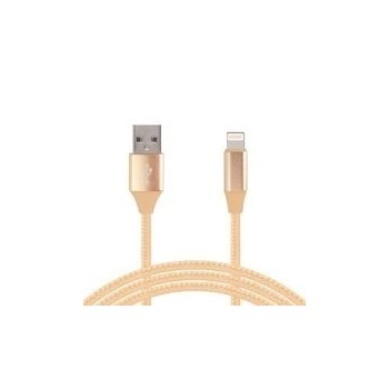 Ghia Cable USB A Macho - Lightning Macho, 1 Metro, Dorado - Envío Gratis