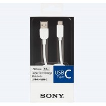 Sony Cable USB A Macho - USB C Macho, 1 Metro, Blanco - Envío Gratis