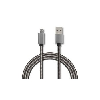 Ghia Cable USB Macho - Micro USB B, 1 Metro, Gris - Envío Gratis