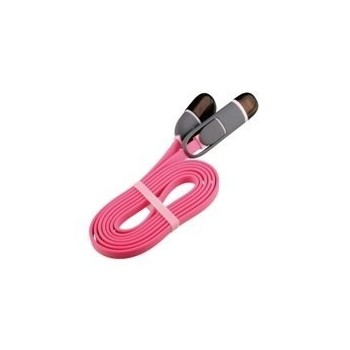 Ghia Cable USB Macho - Micro USB/Lighting Macho, 1 Metro, Rosa - Envío Gratis