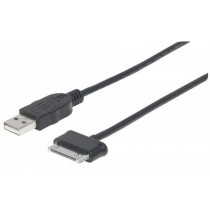 Manhattan Cable USB A Macho - Samsung 30pin Macho, 1Metro, Negro - Envío Gratis