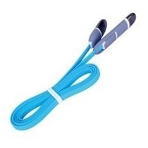 Ghia Cable USB Macho - Micro USB/Lighting Macho, 1 Metro, Azul - Envío Gratis