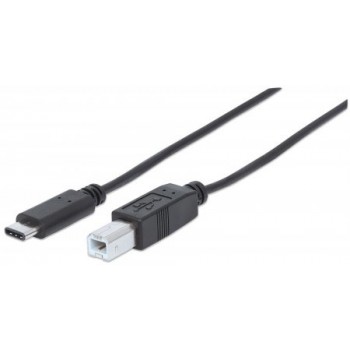 Manhattan Cable USB C Macho - Micro USB B Macho, 2 Metros, Negro - Envío Gratis