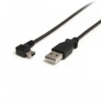 StarTech.com Cable USB 2.0 en Ángulo Derecho, USB A Macho - mini USB B Macho, 91cm, Negro - Envío Gratis