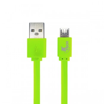 Xtech Cable USB A Macho - Micro-USB B Macho, 1 Metro, Verde - Envío Gratis