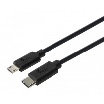 Xtech Cable USB C Macho - Micro-USB B Macho, 1.8 Metros, Negro - Envío Gratis