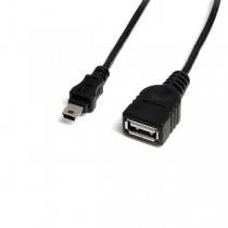 StarTech.com Cable USB A Macho - Mini-USB B Hembra, 30cm, Negro - Envío Gratis