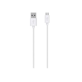 Belkin Cable USB A Macho - Micro-USB B Macho, 1.2 Metros, Blanco - Envío Gratis