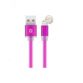 Naceb Cable USB A Macho - Lightning Macho, 1 Metro, Rosa - Envío Gratis